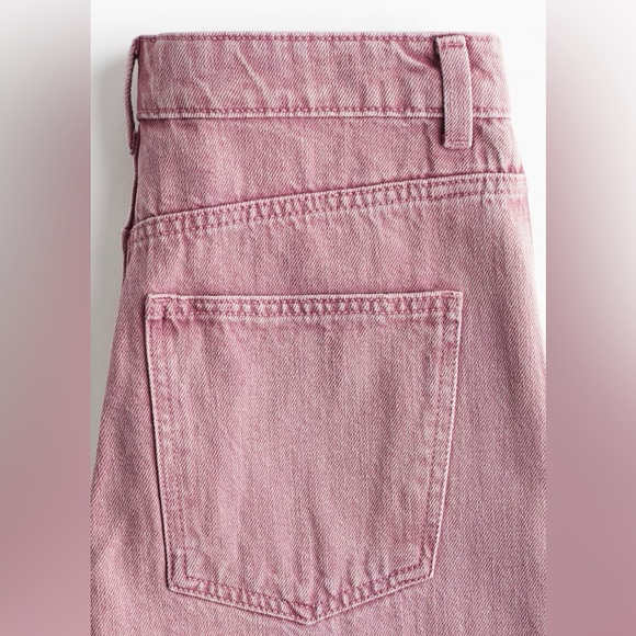 Pink Wide-Leg Women Jeans - Picture 3 of 3